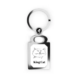 King Cat Keychain